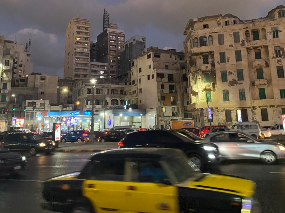 Alexandria at night